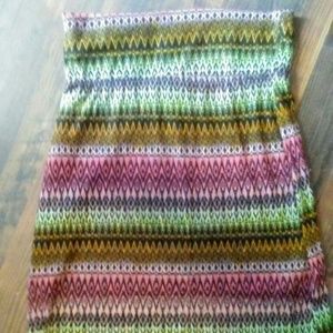 Colorful Patterned Maxi Skirt